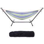 ZUN Portable Outdoor Polyester Hammock Set Green 93227887