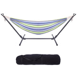 ZUN Portable Outdoor Polyester Hammock Set Green 93227887