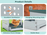 4 Compartment Chicken Nesting Boxes, Metal Nesting Boxes Wall Mount Chicken Egg Laying Box for W1422P292939