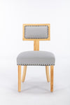 ZUN Heng Ming T back dining chair, with rivet decoration adjustment mat, suitable for dining room, W212132050