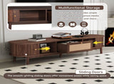 Modern Design TV Stand for 75" TVs, Media Console TV Cabinet with Rattan-Front Drawer for Living N710P257609P