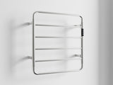 18.7" Heated Towel Rack for Bathroom,Wall Mounted with Intelligent Touch Screen Timer, 6-Bar Towel 60822670