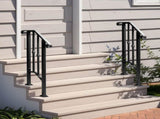 Matte Black Outdoor 1st Tier Iron Handrail 54990724