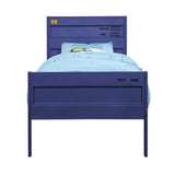 Blue Twin Platform Bed B062P181287