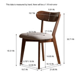 Walnut Color Dining Chairen FAS Grade Oak Natural Made in North America 100% Dirt-free W1283P263668