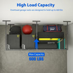 ZUN 3 ft. x 8 ft. Overhead Garage Storage Rack Heavy Duty Metal Garage Ceiling Storage Racks 24684900