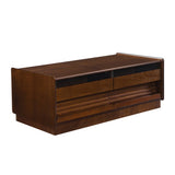 U-Can Modern Rectangle Coffee Table 4 Drawers and 2 Display Shelves, 47.2" Wood Coffee Table 69954420