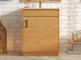 20-inch Bathroom Vanity with Ceramic Sink, Freestanding Single Vanity Set with Soft Closing Door, N710P334910P