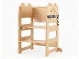 3-in-1 Convertible Toddler Learning Tower Step Stool with Chalkboard, Poplar Wood Flip Design 66238159