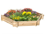 39" x 36" Screwless Hexagon Raised Garden Bed DIY Herb Planter Box for Outdoor Gardening 07387070