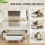 Stainless Steel Enclosed Litter Box for Cats 37625480