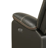 Challenger Modern Contemporary LED Power Recliner Chair made with wood and metal frame in Gray B009P294752