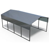 12x20 FT Metal Carport Heavy Duty with Reinforced Frame, Outdoor Garage Multi-Use Canopy Car 75477848