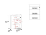 White Medicine Cabinet with Included Mirror B062P252182