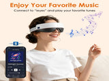 Foldable Eye Massage Mask with Voice Control, Heating Air Compression & Vibration, Built-in Wireless 95838588