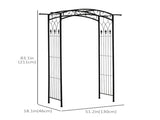 7Ft Decorative Metal Garden Arch Arbor Trellis for Vines, Bridal Party & Wedding Use 88520002