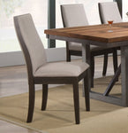 ZUN Set of 2 Fabric Upholstered Dining Chairs in Espresso B016P223110