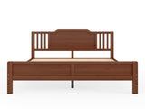Full Size Platform Bed with Tall Headboard, Solid Bamboo-made Bed with Support Slats, Full Bed W5316P483992