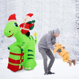 8 Feet Christmas Decoration Inflatable Santa Claus Dinosaur Decoration 44282423