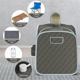 2-Person 800W Portable Sauna Tent 15-90min Timer, 3L Steamer 00137783