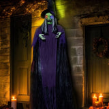 11.8ft Life Size Hanging Witch Talking Halloween Hanging Decoration 40479945