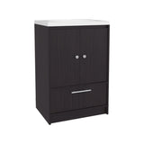Bathroom Vanity with Two Doors, Two Drawers Madison, Black B200P313689