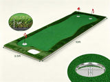 Real Roll Golf Putting Mat 10ft x 3.5ft, Non-Slip Indoor Outdoor Practice Green Turf with Hole Cups 13583183