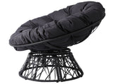 38" Ergonomic Swivel Wicker Papasan Chair with Thick Tufted Cushions, 360 Degree Rotatable Chairs 44208273