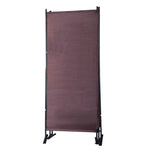 ZUN 6 Ft Modern Room Divider, 3-Panel Folding Privacy Screen w/ Metal Standing, Portable Wall Partition, W2181P163130