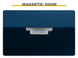 2-Drawer 2-Cabinet-Door Vertical-Grain MDF Painted Bathroom Cabinet 23.62*11.81*43.31in Blue 76060550
