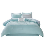 ZUN Embroidered Comforter Set with Bed Sheets B03595830