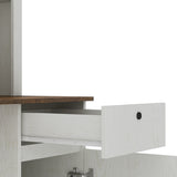 Computer Desk with Hutch & Bookshelf,Wood Executive Desk Teens Student Desk Writing Laptop Home W1321P205015