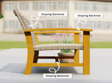 3-Seat Wicker Outdoor Couch Patio Sofa 26098809
