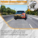 Trailer Hitch Cargo Carrier Rack 500 Lbs, Heavy Duty Steel Hitch Cargo Rack, 60" X 24" X 14" Folding 88236123