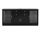 U-Style 58.3" Modern Buffet Sideboard with 4 Doors & 2 Drawers, Adjustable Shelves, Power Outlet, N711P437648B