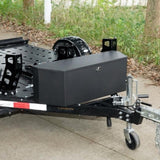 36" Heavy Duty Steel Trailer Tongue Tool Box with Lock and Keys, 12"x12" Utility Storage for Pickup 10907622