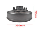 Trailer Hub Brake Drum Fits for Lippert Dexter 8K Axle 12-1/4"x3-3/8" 5/8 Stud 70209372