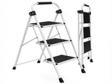 Step Ladder,Folding Step Stools 330 lbs Capacity, 2-Inch Thin for Storage, Anti-Slip Pedals & 26310862
