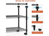 Heavy Duty Metal Storage Shelving Unit with Wheels, 3 Tier Wire Rack, 750 lbs Load Capacity, 98167594