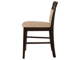 Beige and Cappuccino Upholstered Counter Height Stools B062P145642