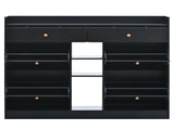 ON-TREND Modern Tipping Bucket Shoe Cabinet with 4 Flip Drawers, Multifunctional 2-Tier Shoe Storage WF300851AAB
