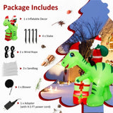 8 Feet Christmas Decoration Inflatable Santa Claus Dinosaur Decoration 44282423
