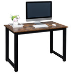 ZUN [Old code:20660718]110cm Decent High Strength Wooden Computer Desk Oak 61382004