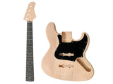 DIY 4 String Jazz Style Electric Bass Guitar Kits with Mahogany Body, Maple Neck and Accessories 06041043