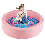 42 Inch Kids Round Foam Ball Pits with 25D Sponge Filling and Washable PU Cover 06215711