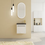 ZUN 20'' Floating Wall-Mounted Bathroom Vanity with Resin Sink & Soft-Close Cabinet Door 35739830