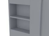 36" Bathroom Vanity with Sink, Free Standing Single Vanity Set with 4 Drawers and Side Storage Rack, W1580P382509