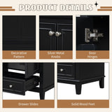 ZUN 30" Bathroom Vanity without Sink, Base Only, Multi-functional Bathroom Cabinet with Doors and N725P186143B