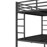 Metal Queen over Queen Bunk Bed for Teens and Adults,Space-Saving/Noise Reduced/No Box Spring 00245031