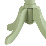 Light Green Side Table with Turned Pedestal B062P189132